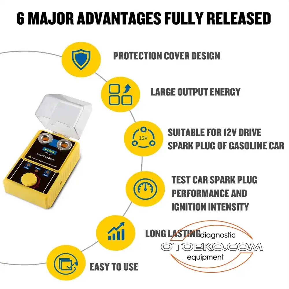 AUTOOL SPT101 Buji Ateşleme Test Kontrol Cihazı - 4