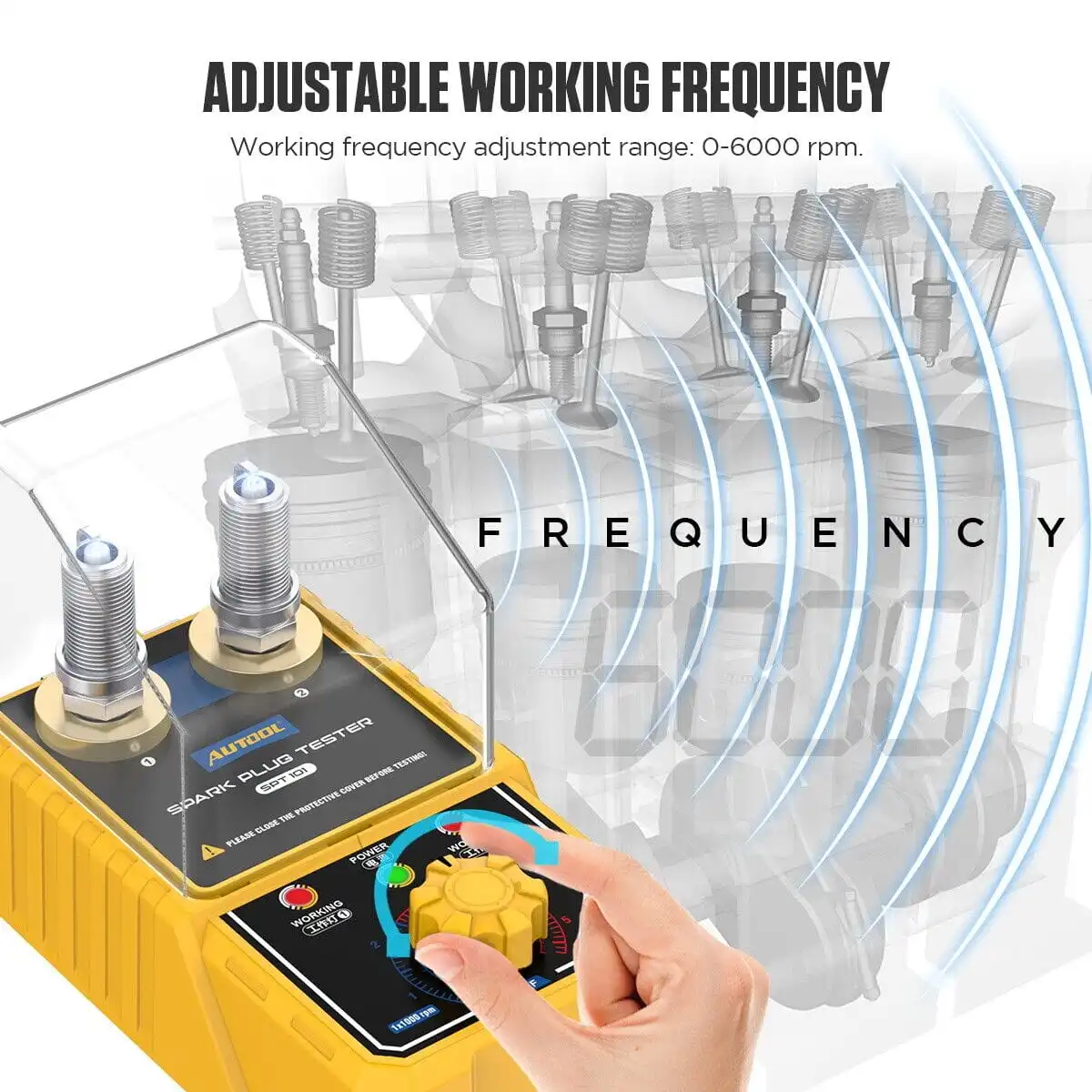 AUTOOL SPT-101 Ayarlanabilir Çalışma Frekansı