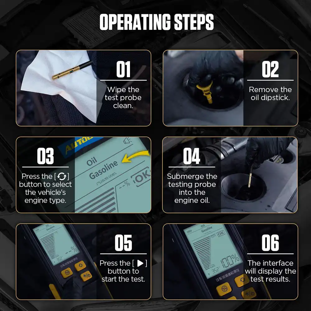 AUTOOL AS503 Çalışma Adımları