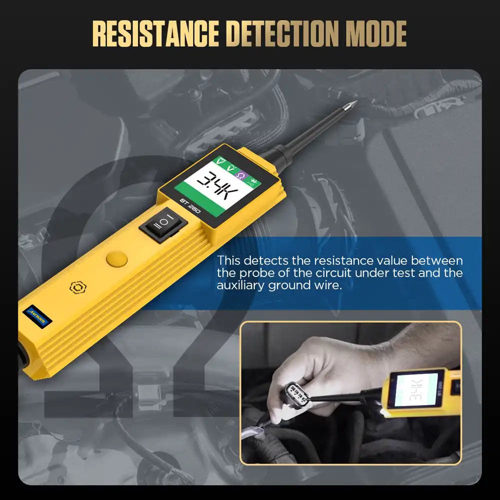 AUTOOL BT260 Direnç Algılama Modu
