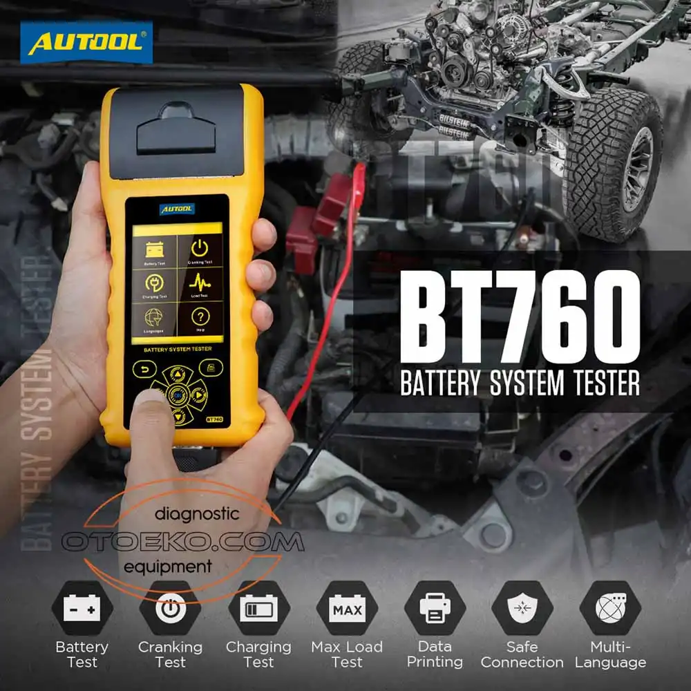 Autool BT760 Akü Test ve Teşhis Cihazı / Yazıcılı - 5