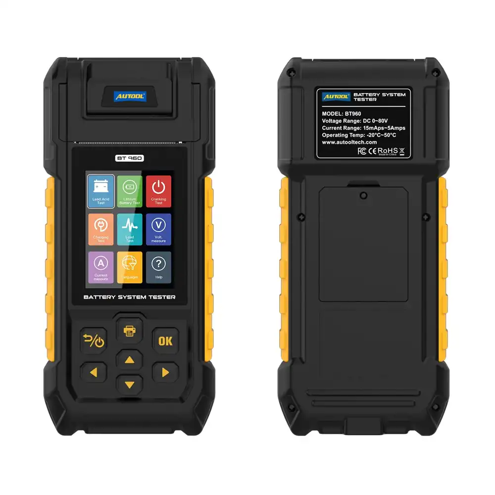 Autool BT960 Akü Test ve Teşhis Cihazı / Yazıcılı + EV Dahil - 2