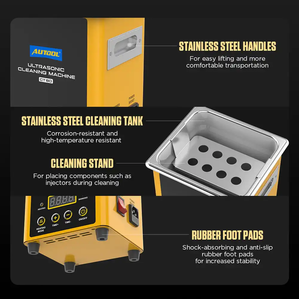 AUTOOL CT80 Ultrasonik Temizleme Makinesi