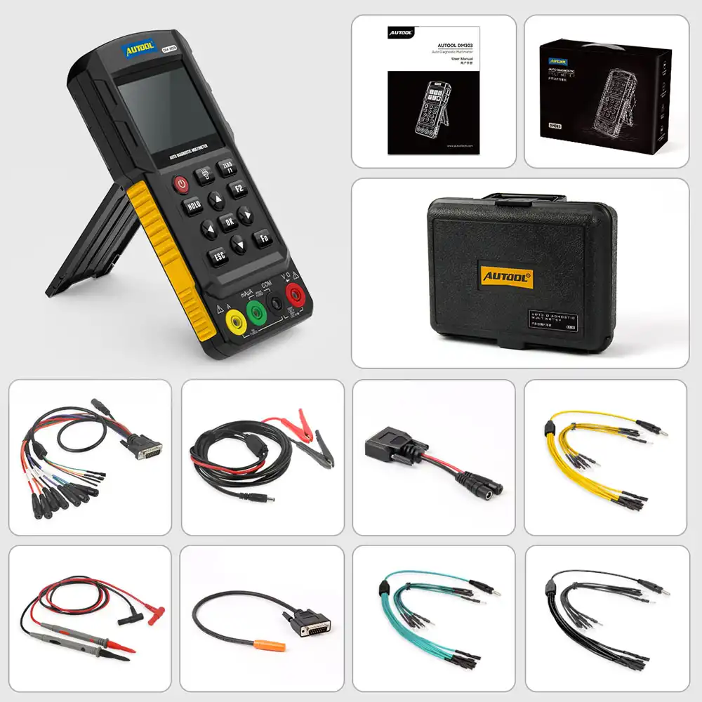 Autool DM303 Otomotiv Diagnostik Multimetresi Test Cihazı - 9