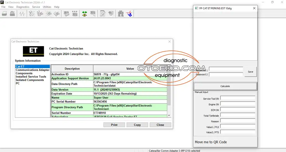 CAT Electronic Technician Interface 2