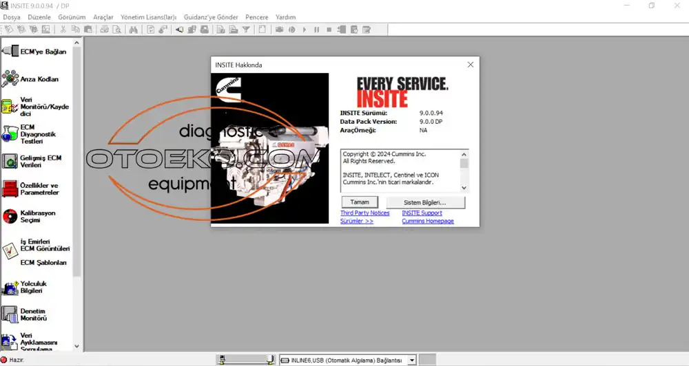 Cummins INSITE 9.0 Yazılım