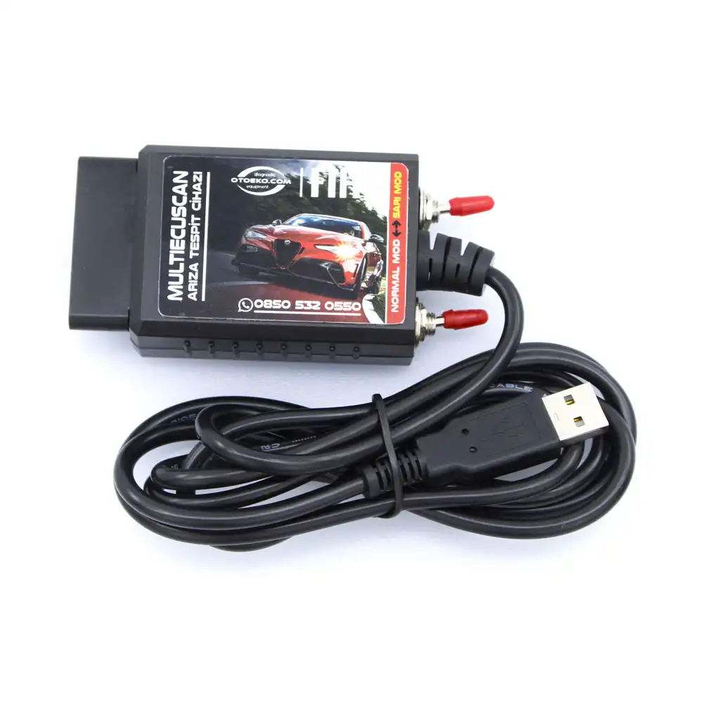 MultiEcuScan Sarı Mod Cihazı - Paket İçeriği