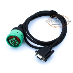 J1939 9 Pin - RS232 Dönüştürücü Kablo Soketi / Yeşil Tip 2