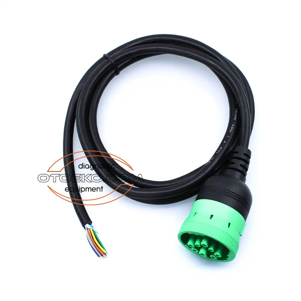 J1939 9 Pin Ucu Açık Kablo / Yeşil