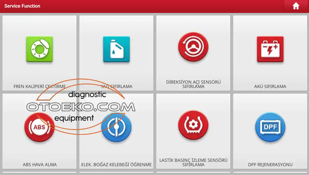 Özel Fonksiyonlar Menüsü