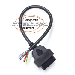 Obd2 16 Pin Ucu Açık Dişi Uzatma Kablosu / 30 CM