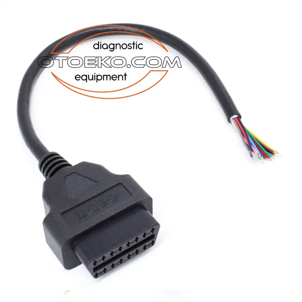 Obd2 16 Pin Ucu Açık Dişi Uzatma Kablosu / 30 CM - 4