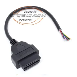 Obd2 16 Pin Ucu Açık Dişi Uzatma Kablosu / 30 CM - 4