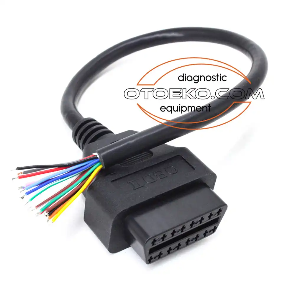 Obd2 16 Pin Ucu Açık Dişi Uzatma Kablosu / 30 CM - 2
